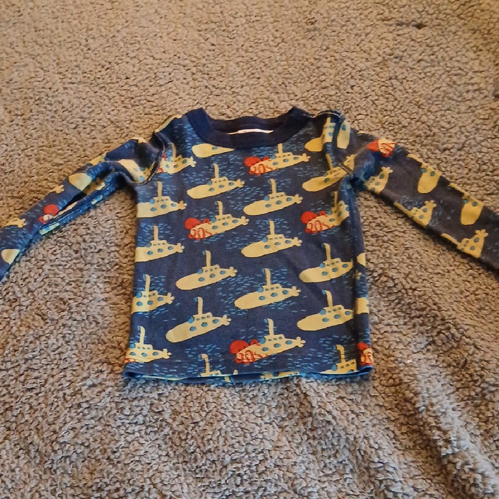 Kids Submarine Print Long Sleeve Shirt